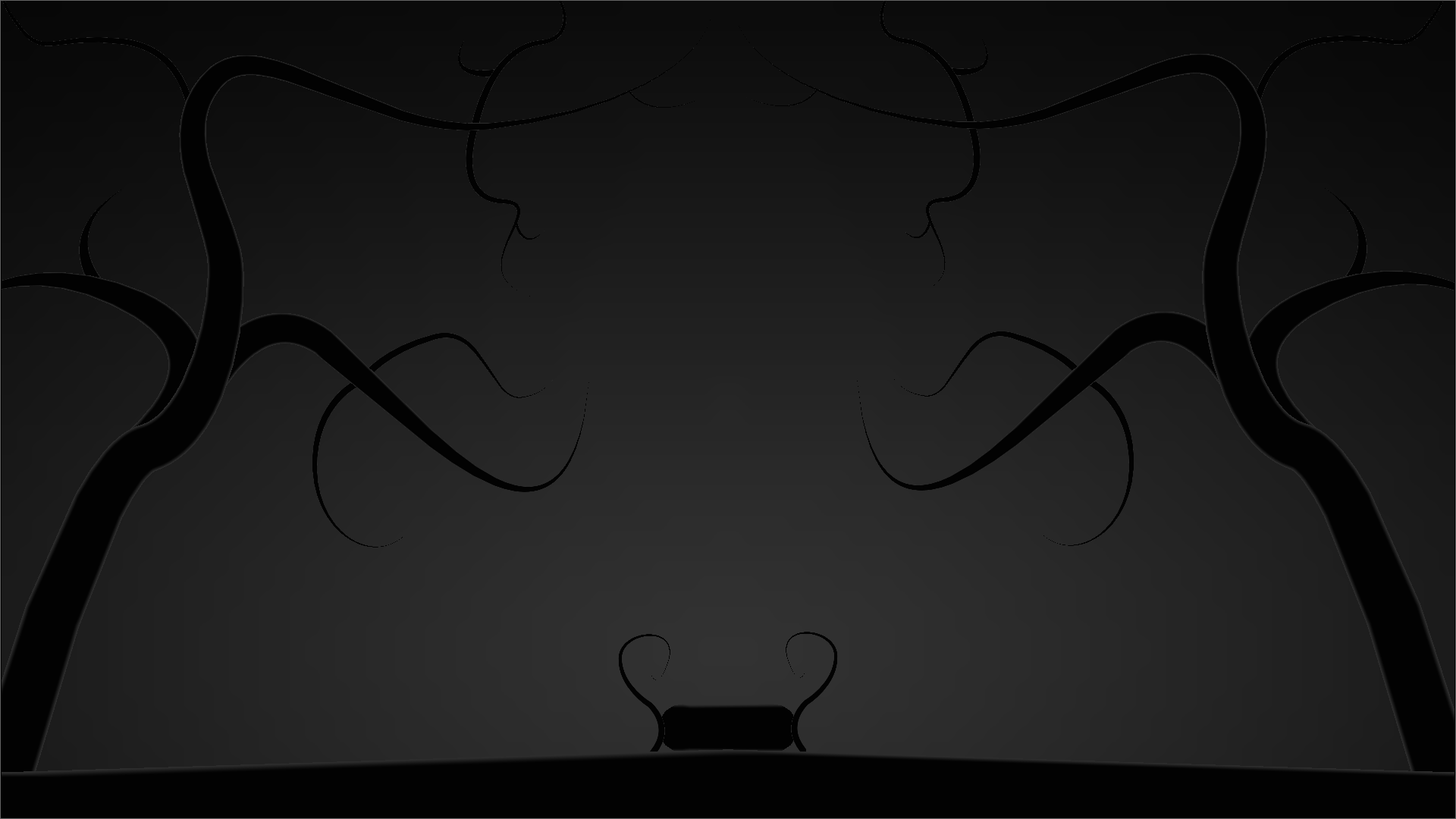 Screenshot of a ominous-looking environment.